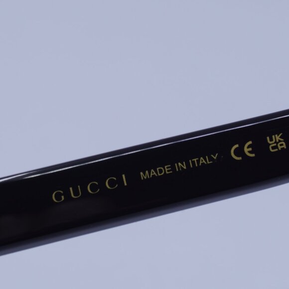 Gucci GG1342S 005 Sunglasses Grey Aviator Frame, Brown Lenses - Picture 5 of 10